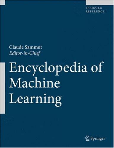 Encyclopedia of Machine Learning