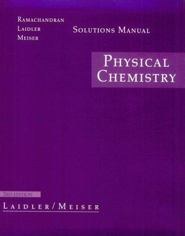 Solutions manual, physical chemistry