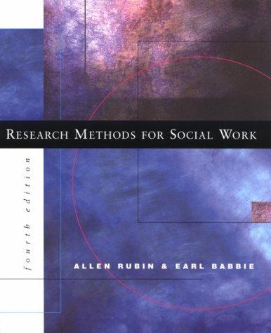 Research Methods for Social Work