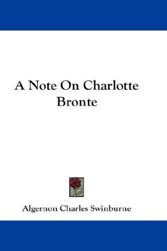 A Note on Charlotte Brontë