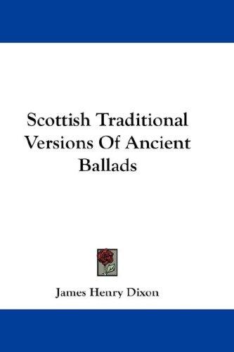 Scottish Traditional Versions Of Ancient Ballads