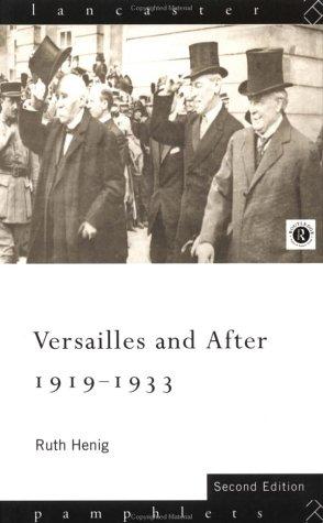 Versailles and after, 1919-1933
