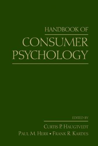 Handbook of Consumer Psychology