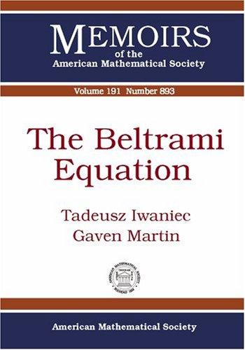 The Beltrami equation