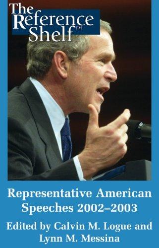 Representative American speeches, 2002-2003