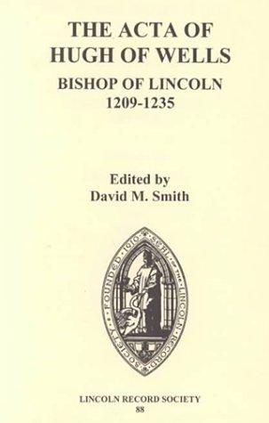The Acta of Hugh of Wells