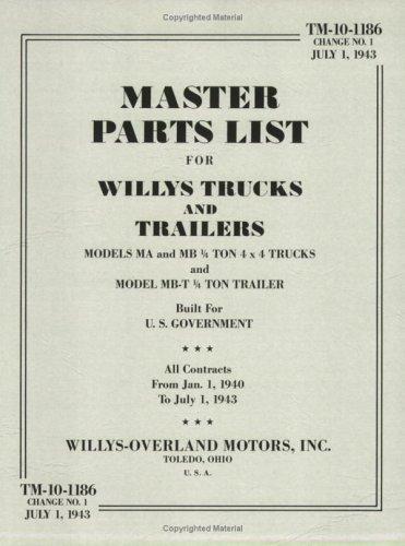 Willys-Overland Jeep Master Parts List
