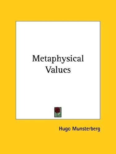 Metaphysical Values