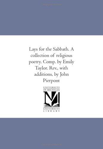 Lays for the Sabbath: A Collection of Religious Poetry