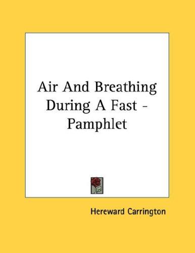 Air and Breathing During A Fast - Pamphlet
