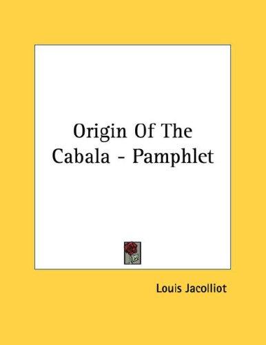 Origin of the Cabala