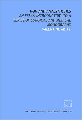 Pain and anaesthetics