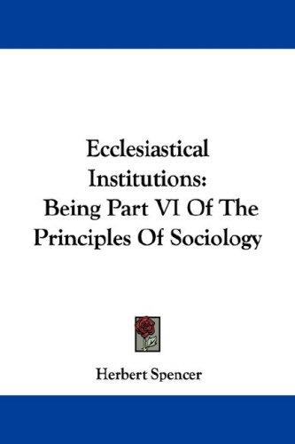 Ecclesiastical Institutions