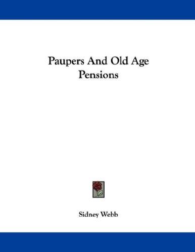 Paupers and Old Age Pensions