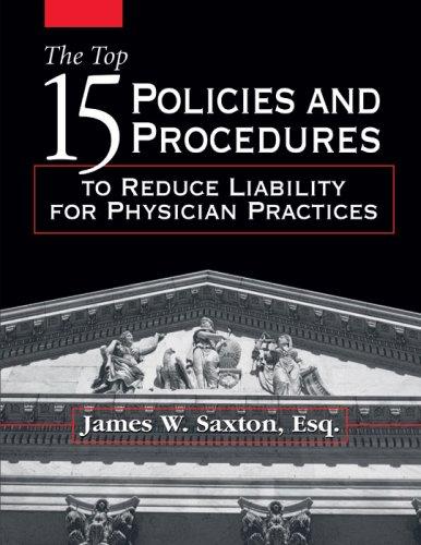 The Top 15 Policies and Procedures to Reduce Liability for Physician Practices