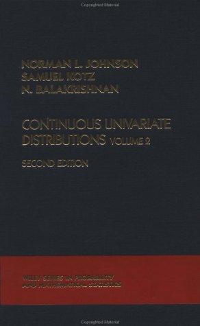 Continuous Univariate Distributions, Vol. 2