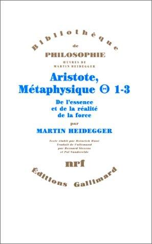 Aristote, métaphysique 1-3