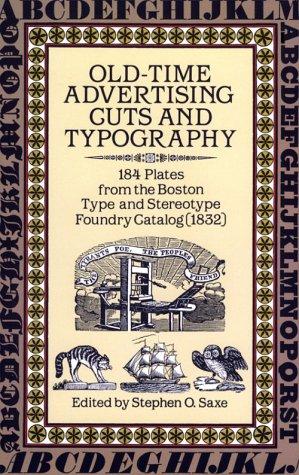 Old-time advertising cuts and typography