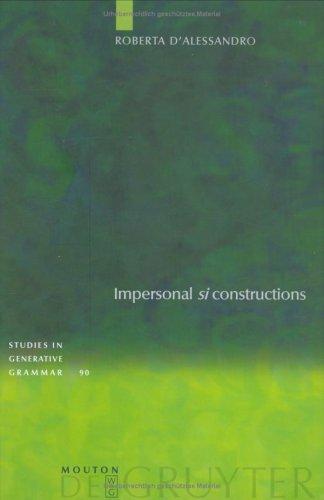 Impersonal "si" Constructions