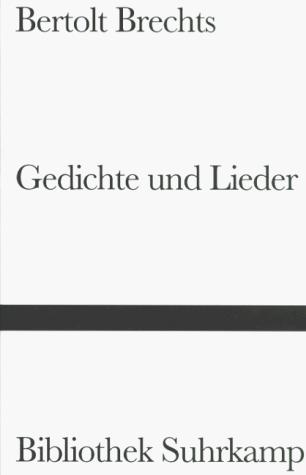 Bibliothek Suhrkamp, Bd.33, Gedichte und Lieder