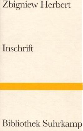 Inschrift Gedichte aus zehn Jahren