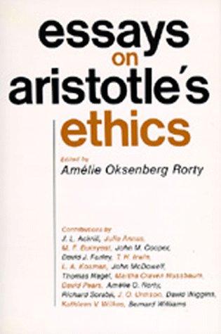 Essays on Aristotle's ethics