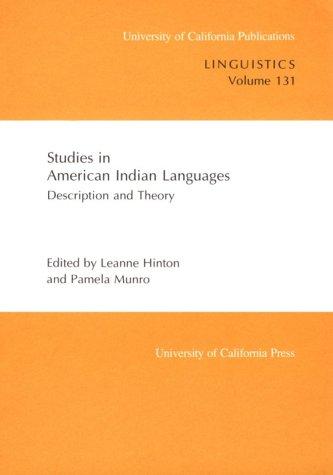 Studies in American Indian languages
