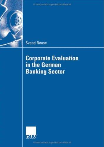 Corporate Evaluation in the German Banking Sector