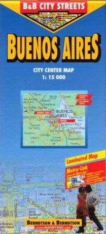 B&B Buenos Aires Laminated Map (City Streets)