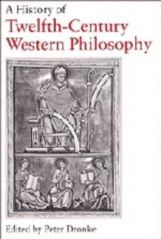 A History of twelfth-century Western philosophy