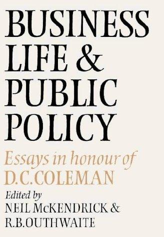 Business life and public policy