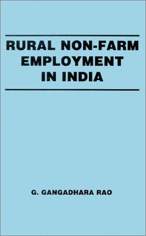 Rural Non-Farm Employment in India