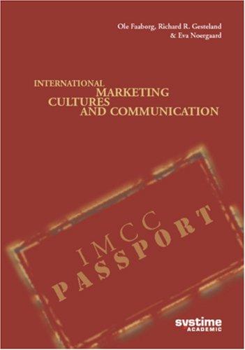 International Marketing, Cultures and Communication