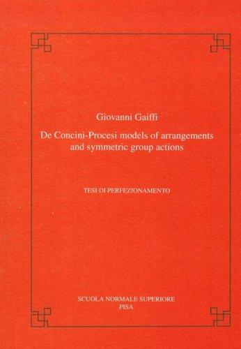De Concini-Procesi models of arrangements and symmetric group actions