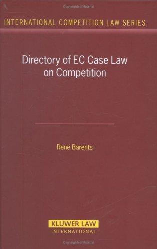 Directory on EC Case Law on Competition