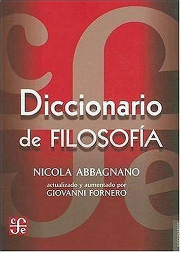 Diccionario De Filosofia/ Philosophy Dictionary