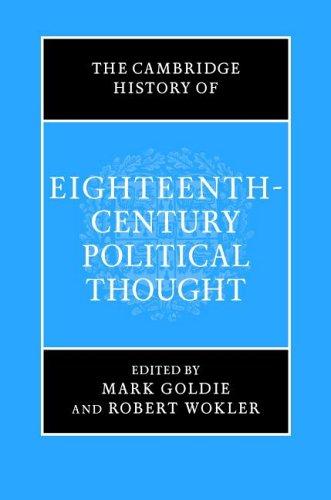 The Cambridge history of eighteenth-century political thought