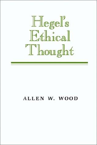 Hegel's ethical thought