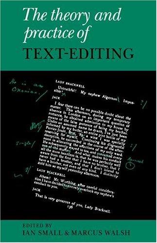 The Theory and practice of text-editing