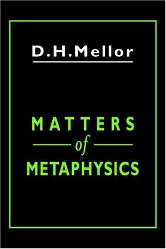 Matters of metaphysics