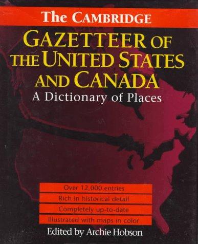 The Cambridge Gazetteer of the United States and Canada