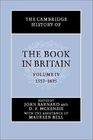 The Cambridge History of the Book in Britain
