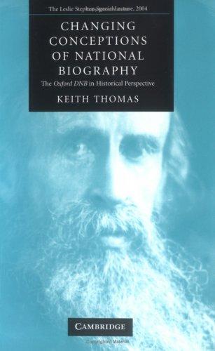 Changing conceptions of national biography