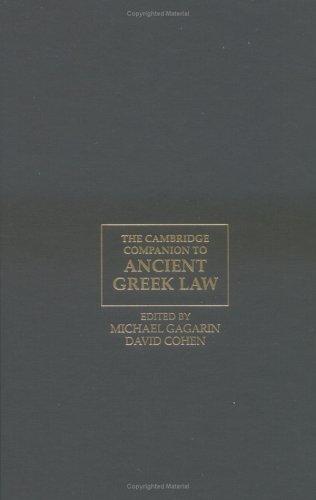 The Cambridge Companion to Ancient Greek Law