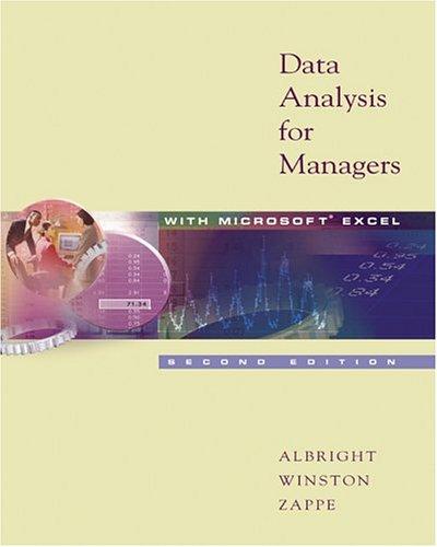 Data Analysis for Managers with Microsoft Excel