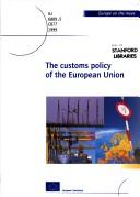 The Customs Policy of the European Union