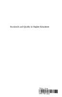 Standards and Quality in Higher Education