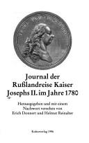 Journal der Russlandreise Kaiser Josephs II. im Jahre 1780