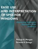 Easy use and interpretation of SPSS for Windows