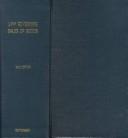 The Law Governing Sales of Goods at Common Law and Under the Uniform Sales Act